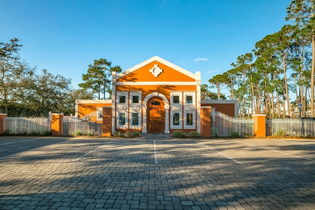 view of neoclassical home