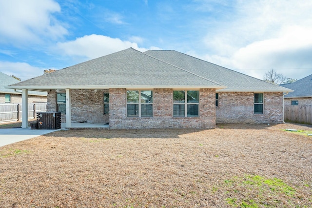 view of back of property