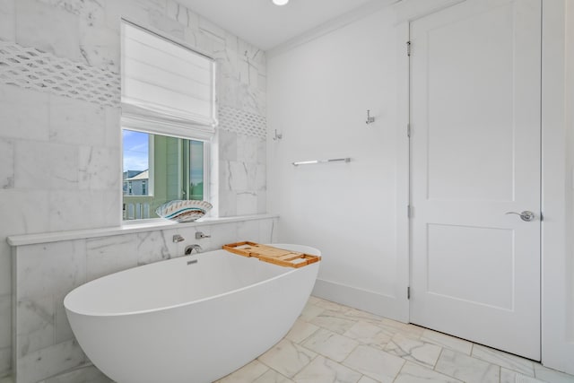 bathroom with a bathing tub