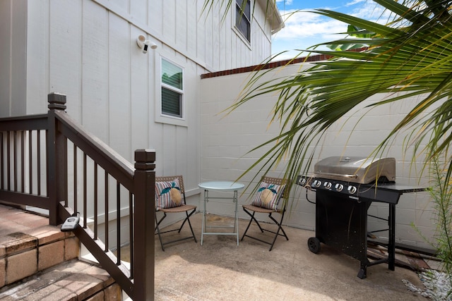 view of patio / terrace featuring area for grilling