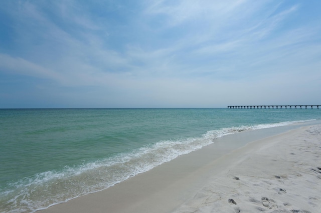 property view of water with a view of the beach