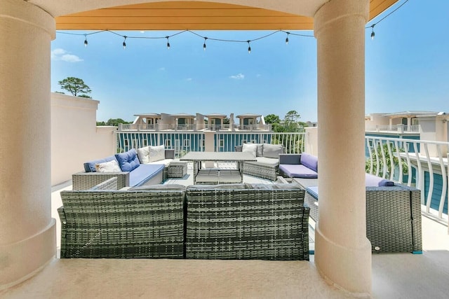 view of patio / terrace featuring outdoor lounge area