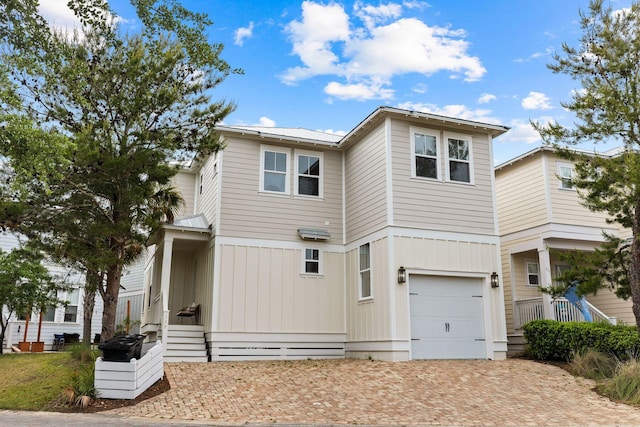 view of front of house featuring a garage