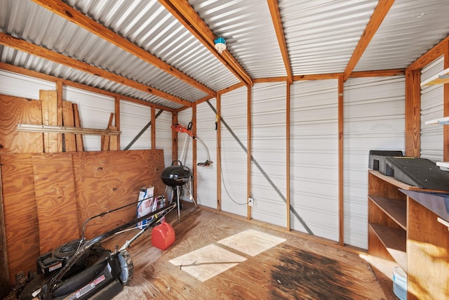 view of storage room