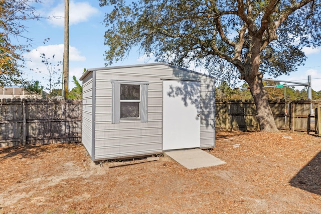 view of outdoor structure