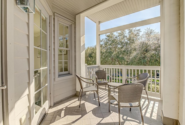 view of sunroom