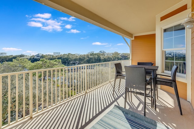 view of balcony