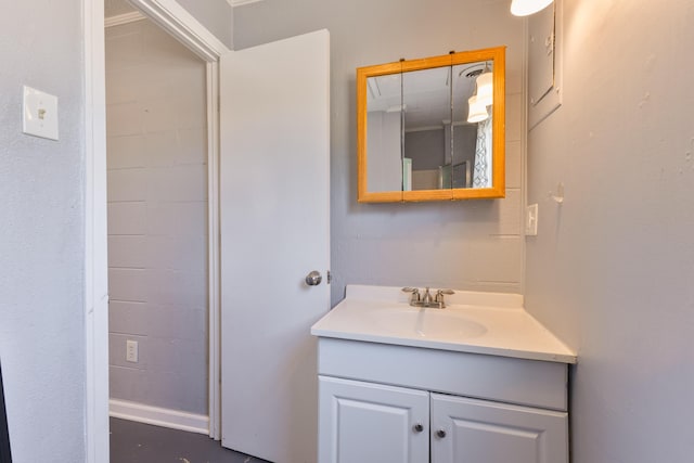 bathroom featuring vanity