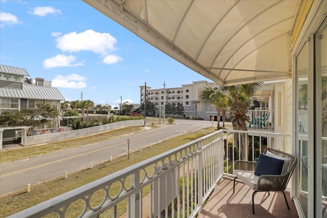 view of balcony