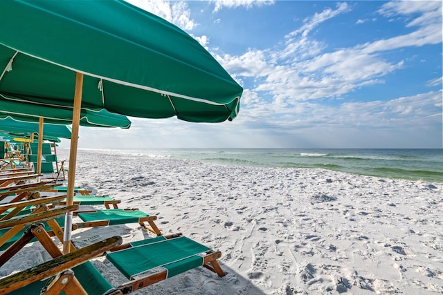 water view with a beach view