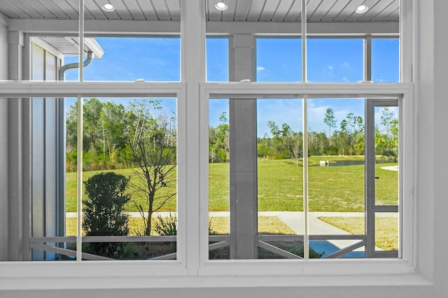 view of doorway to outside