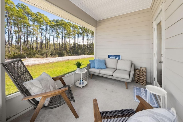 view of sunroom / solarium