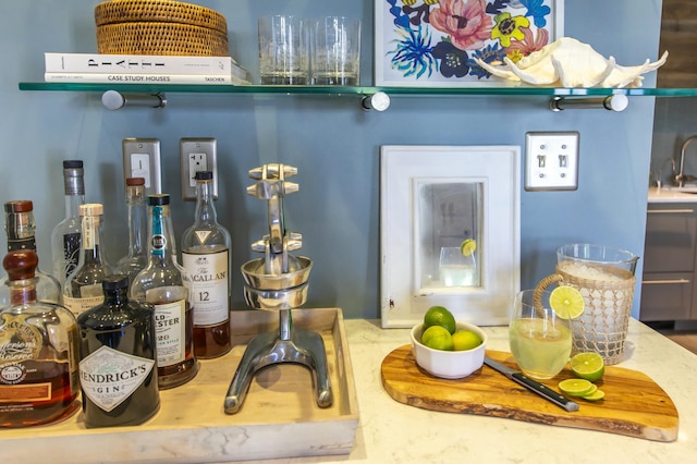 bar with sink