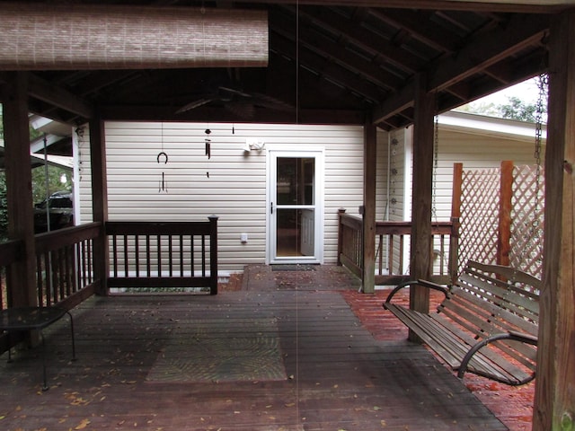 view of deck