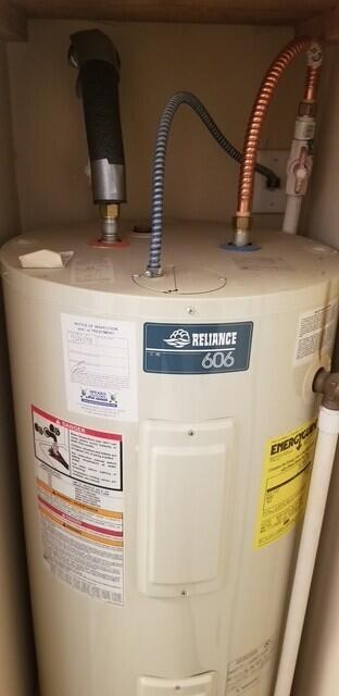 utilities featuring electric water heater