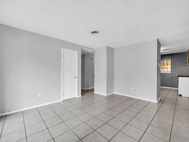 view of tiled spare room