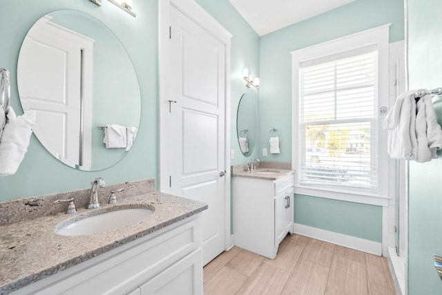 bathroom with vanity