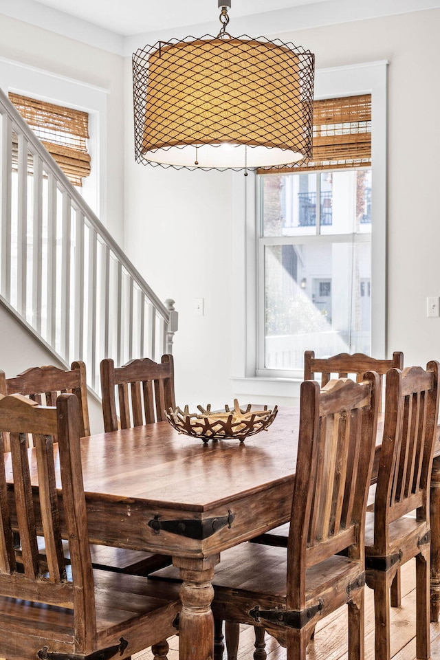 view of dining area