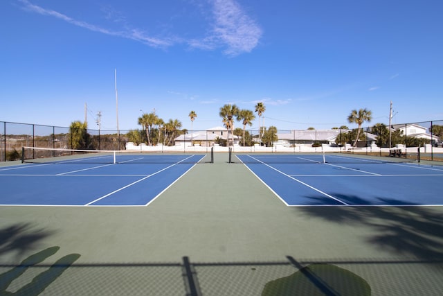 view of tennis court