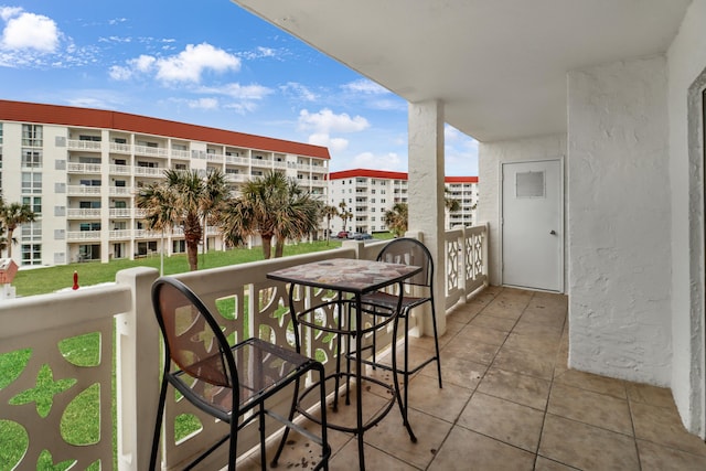 view of balcony