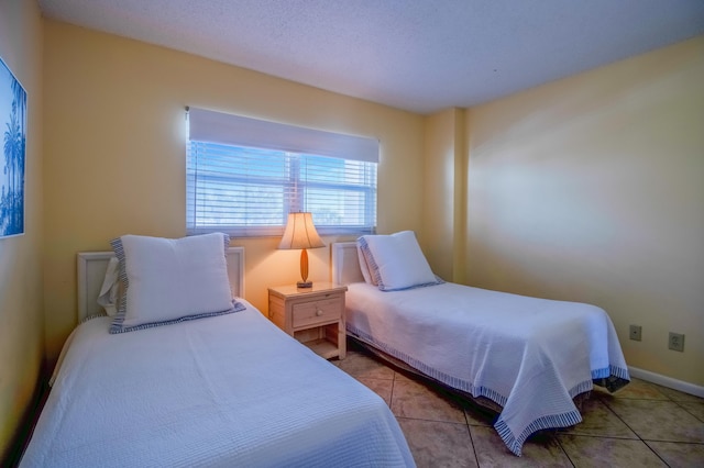 view of tiled bedroom