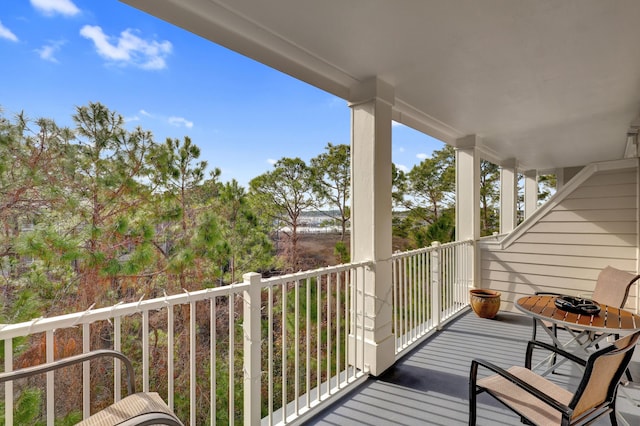 view of balcony