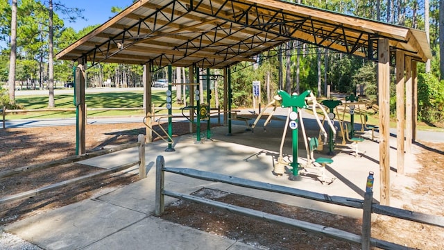 surrounding community with a playground