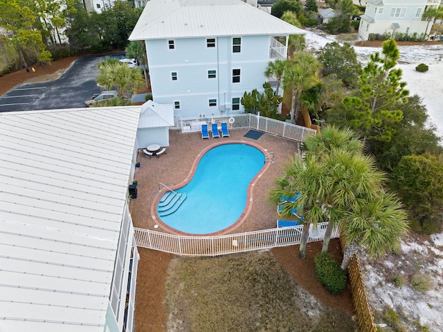 view of pool with a patio area