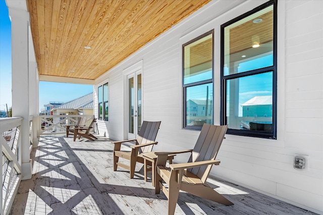 balcony with a porch