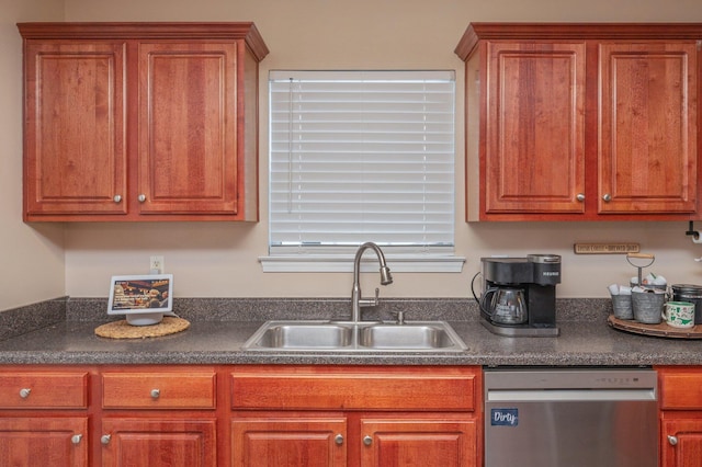 kitchen with sink and dishwasher