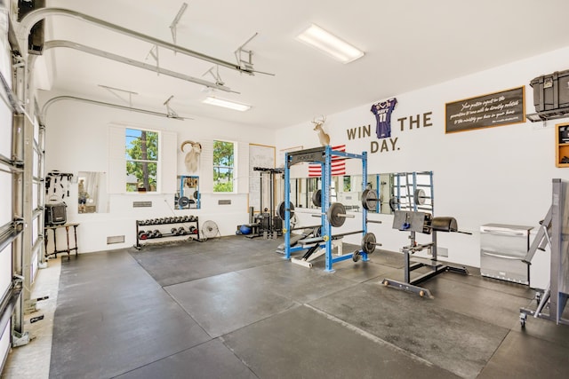 view of exercise room