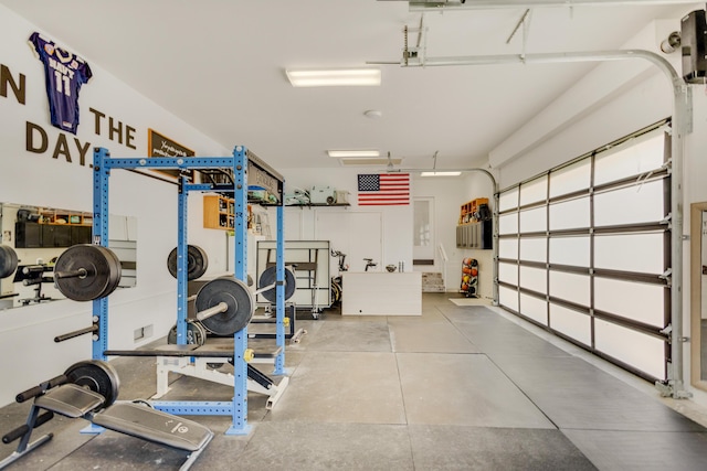 view of workout room