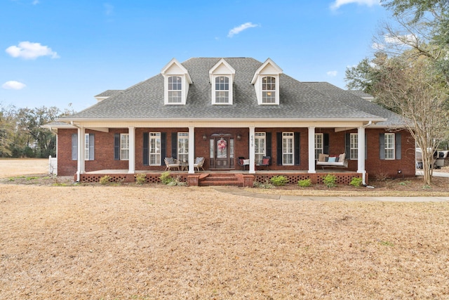 view of front of home with a porch