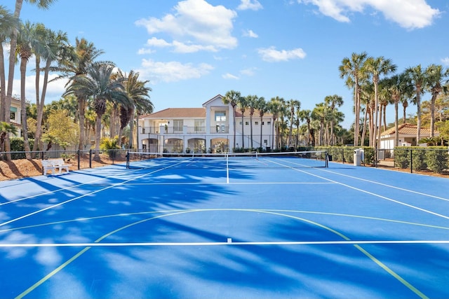 view of sport court