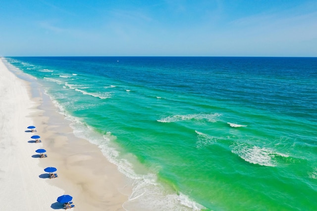 water view with a beach view