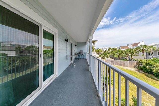 view of balcony