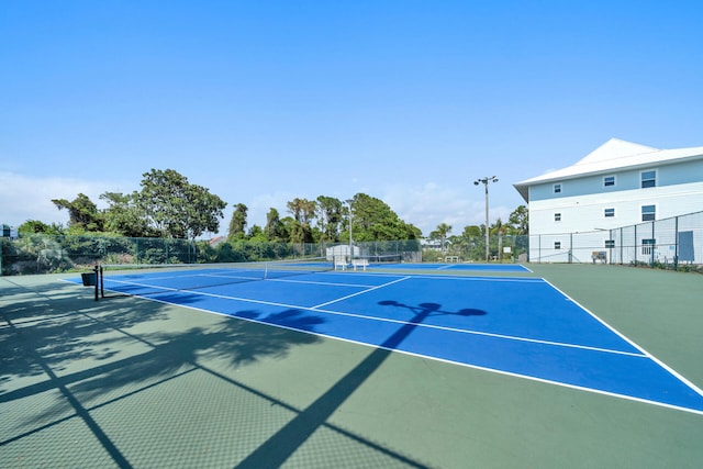 view of tennis court