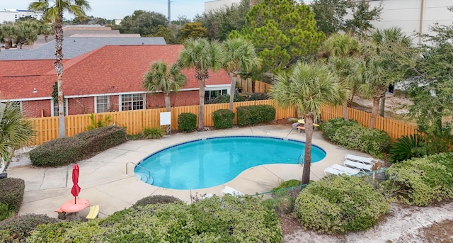 view of pool with a patio