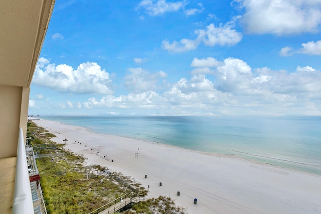 water view with a beach view