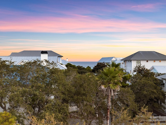 property view of mountains with a water view