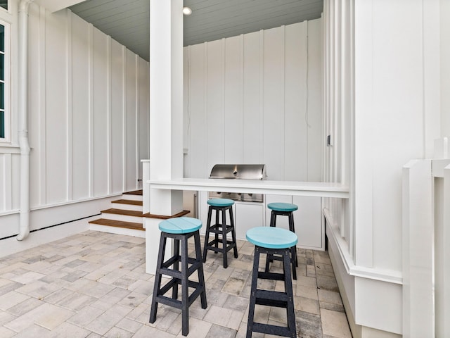 view of patio featuring grilling area