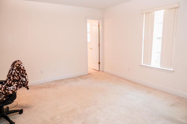 view of carpeted empty room