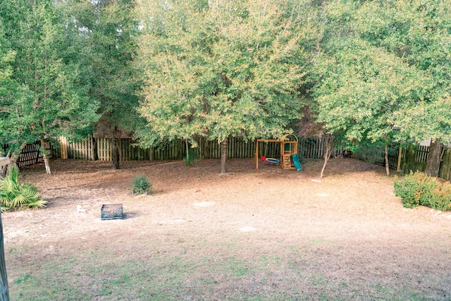 view of jungle gym