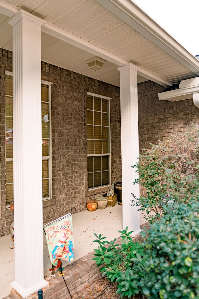 view of patio with covered porch