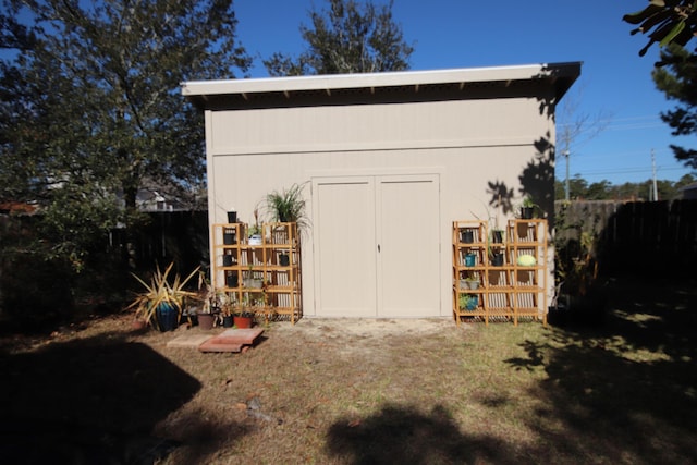 view of outdoor structure