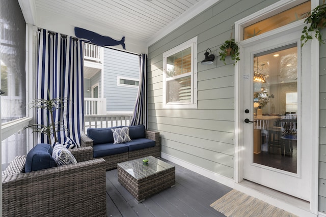 view of sunroom