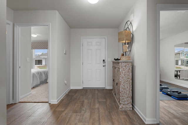 interior space featuring hardwood / wood-style floors