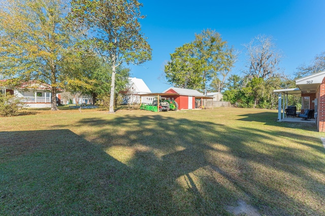 view of yard