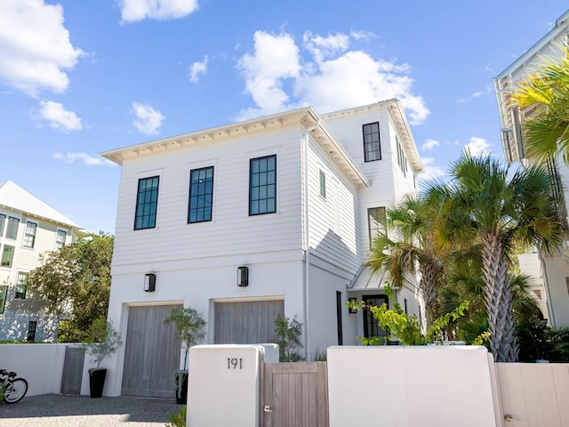 view of front of house featuring a garage