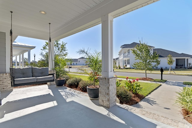 view of patio / terrace with covered porch